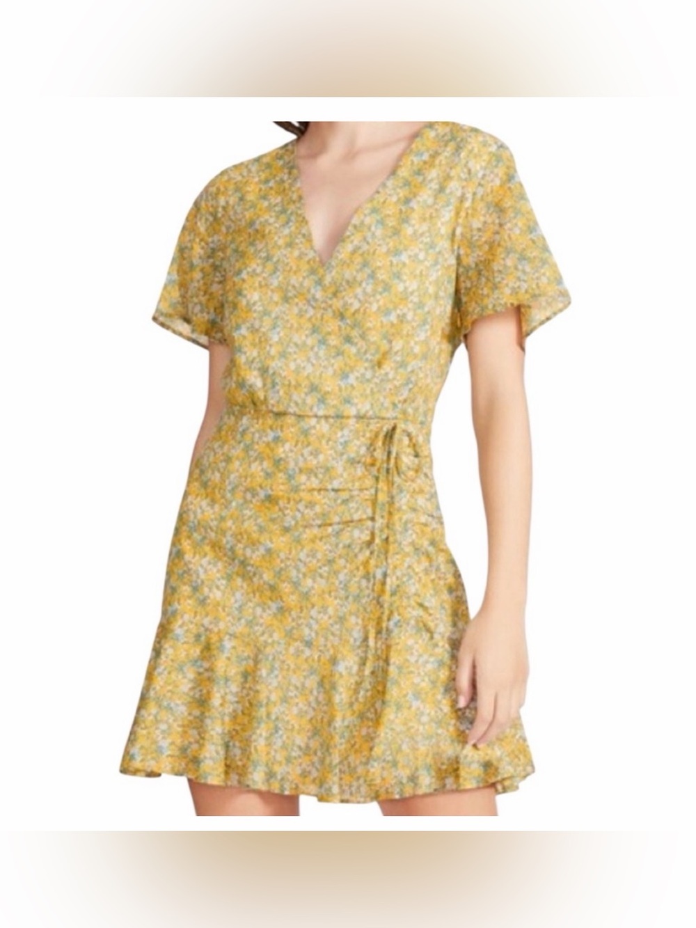 BB Dakota Steve Madden Big Flirt Mini Dress Floral Large - Picture 15 of 16